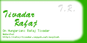 tivadar rafaj business card